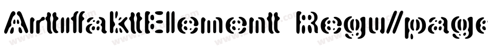 ArtifaktElement Regu/page/2字体转换
